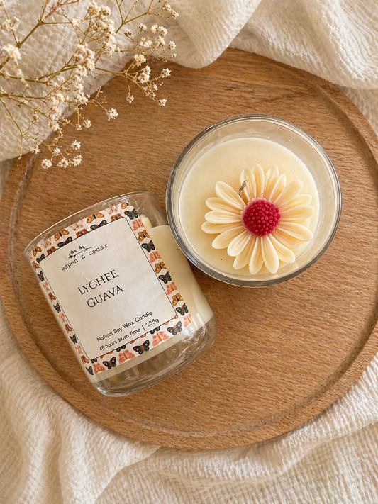 Butterflies Candle - Lychee Guava 280g