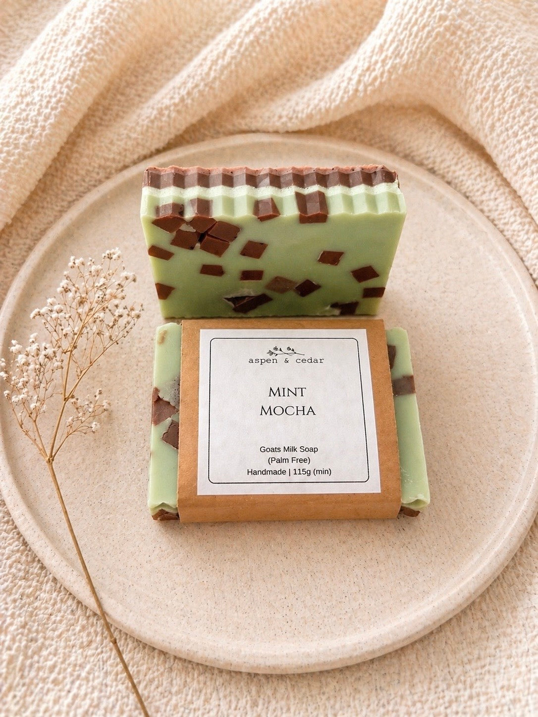 Goats Milk Soap (Palm Free) - Mint Mocha