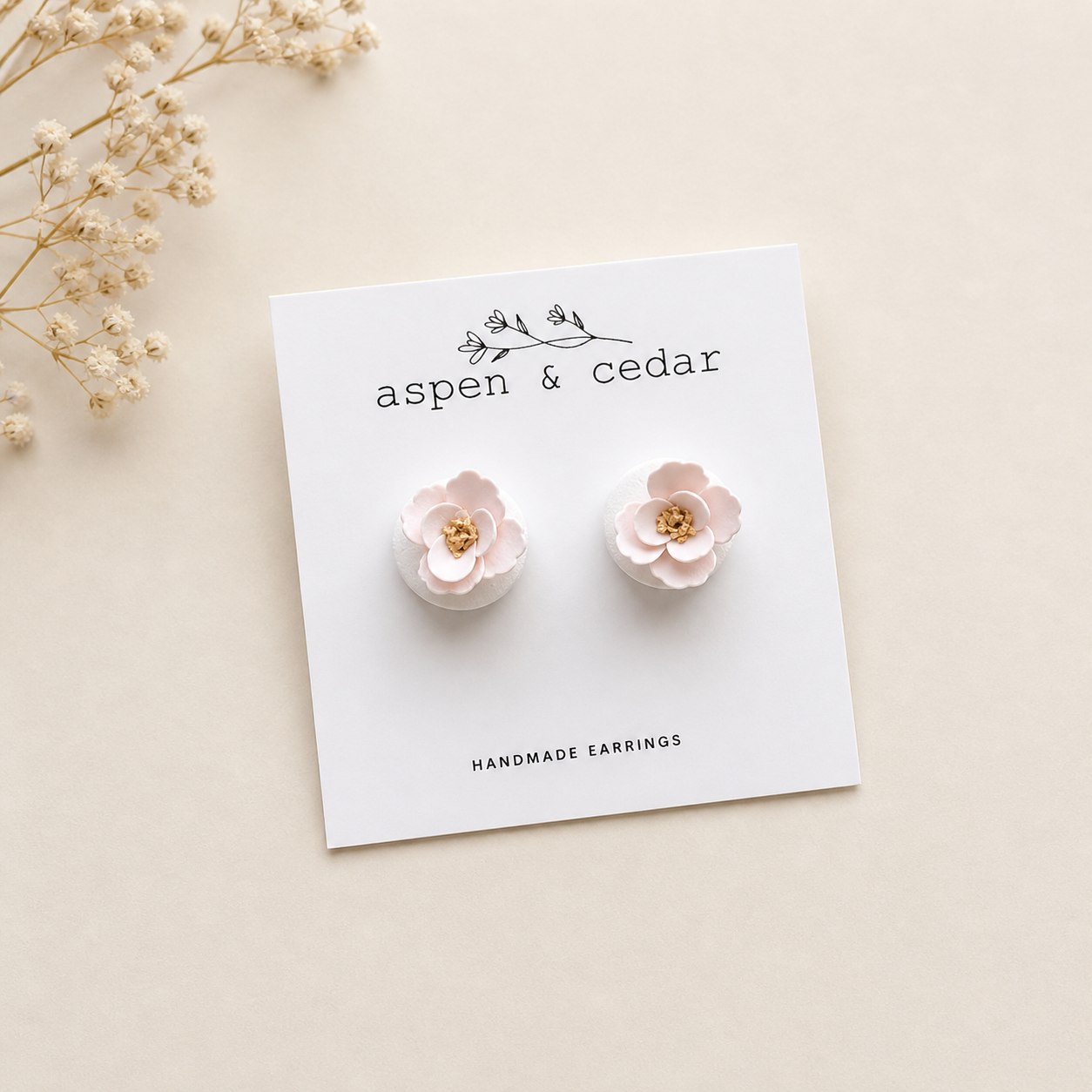Blush Bloom Studs