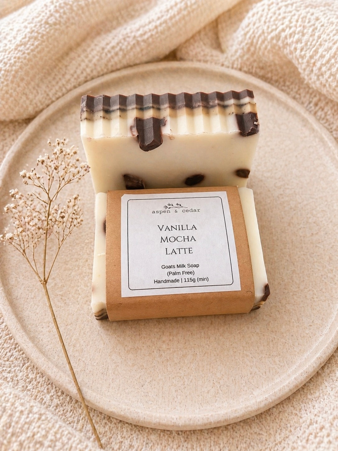 Goats Milk Soap (Palm Free) - Vanilla Mocha Latte