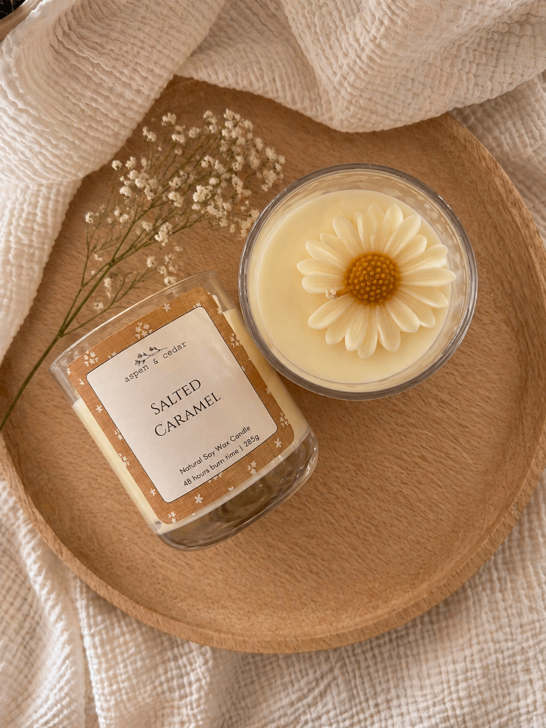 Buttercup Daisies Candle - Salted Caramel 280g