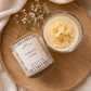 French Ribbon Stripes Candle - Coastal Calm 280g