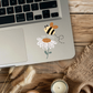 Clear Waterproof Vinyl Sticker - Bee Happy