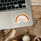 Clear Waterproof Vinyl Sticker - Muted Rainbow