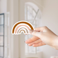 Clear Waterproof Vinyl Sticker - Muted Rainbow