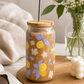 PREORDER: Lemon Blossom Glass Tumbler 16oz
