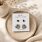 Latte Coffee Bean Studs Double Pack