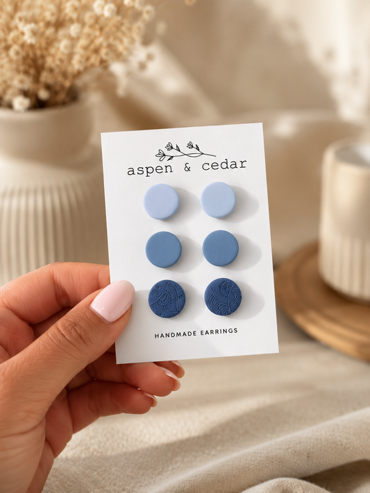 Chunky Studs Trio Pack - Blue 1