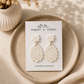Heirloom Daisy Dangle White Earrings