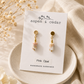 Pink Opal Gemstone Drop Earrings
