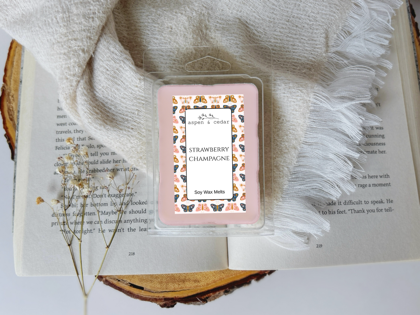 Butterflies Clam Melts - Strawberry Champagne