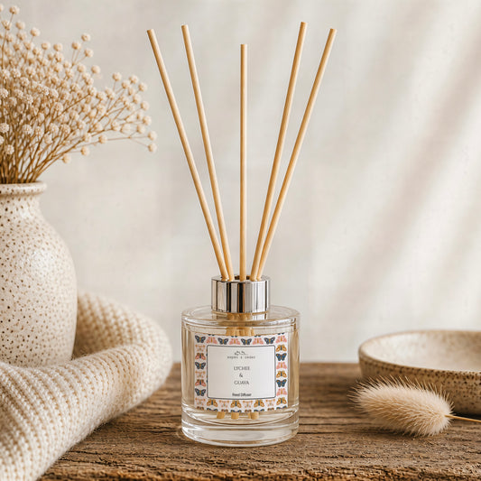 Butterflies Reed Diffuser - Lychee Guava