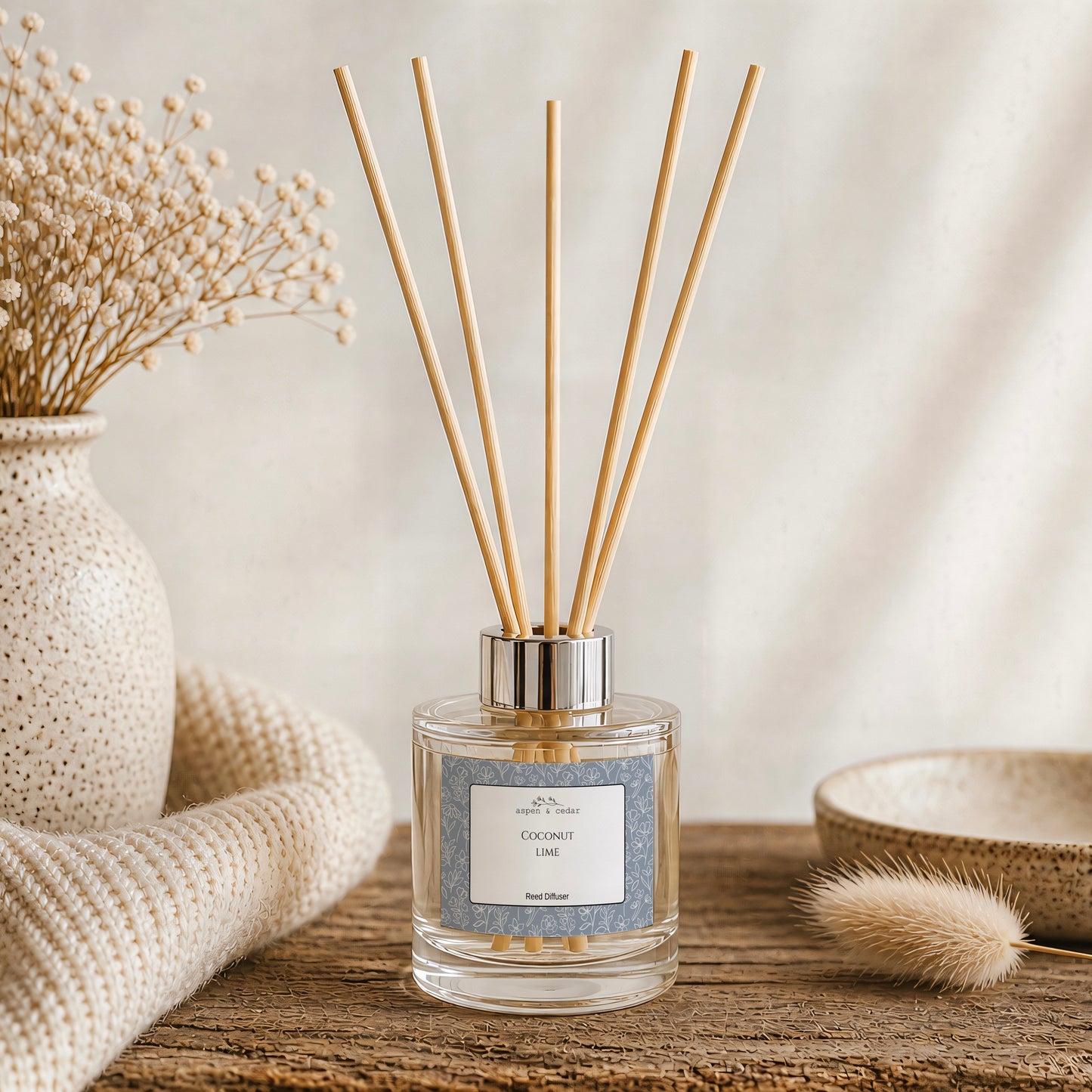 Blue Wildflowers Reed Diffuser - Coconut Lime