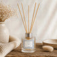 French Ribbon Stripes Reed Diffuser - Coastal Calm
